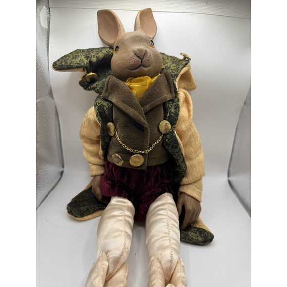 Mark Roberts Victorian Anthropomorphic plush figure posable limbs Rabbit Doll - Picture 2 of 6